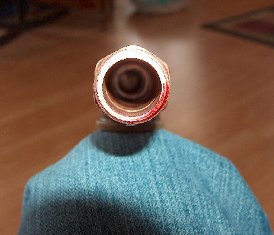 This is a view of the inside of my valve.  It is all 3/4&amp;quot; except for a 3/4&amp;quot; to 1/2&amp;quot; bushing in the barrel area.  You also get to see my sexy knee 8)