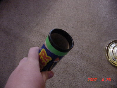 the piston tube with tape to create a better seal