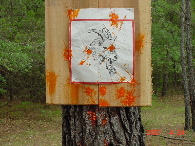 DSC00222.JPG (346.12 KiB) Viewed 5977 times spead pattern of my 24 rd. shotgun load(I accidently aimed a little low)