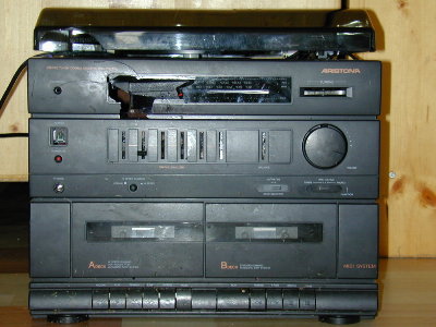 An old turntable I found for target practice