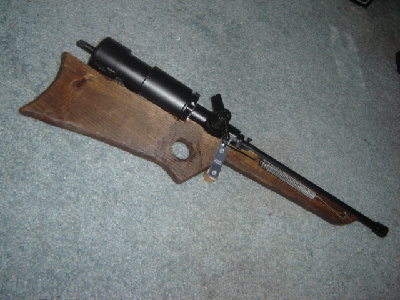 Baby Blow Dart Carbine, all painted up and ready for action