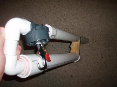 Looking down it.Sorry about the darkness.