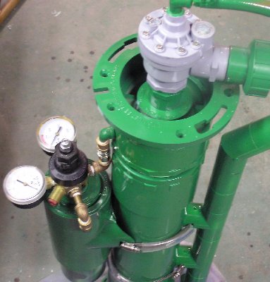 Beer Keg regulator, CO2 adapter and holder