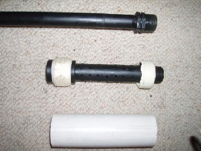 The whole thing pulled apart,and no the barrel isn't bent like that...Dam pictures.