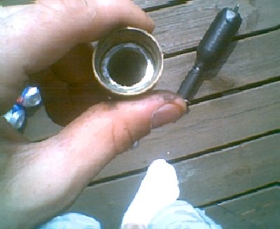 the inside of the barrel