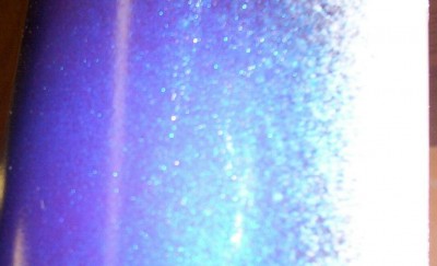 Same test piece, just a different angle.  This one shows more of the Candy purple
