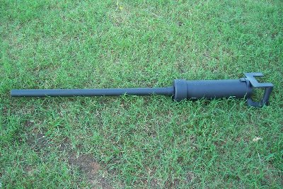 ghetto 50 cal machine gun replica. i dunno if im gonna make it 6mm or .177 cal bb. this is my current project in the works. its about 4 foot long. 3&amp;quot; chamber and 1&amp;quot; barrel.