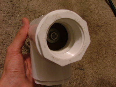 Barrel side of the valve