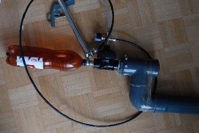 What not to do ... chamber is siliconed on, &amp;quot;so I can just test and remove it if necessary&amp;quot;.. Right. I have too slow flow from the pump to get it to seal properly, so that is why I put the 'bird on the wrong way around: To slam the piston shut with air from its chamber. Unfortunately, I don't have a second bird around to trigger the main gun.