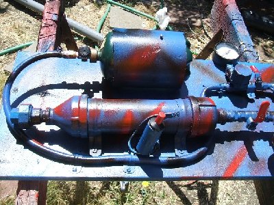 A side view. I also clamped the BBQ igniter wire inside the steel bracket to keep it from flying around and poking me.