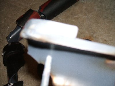 Thickness of failed parts.