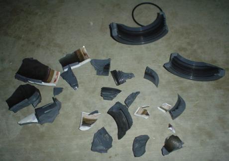 Shrapnel from Lucky13's hybrid.