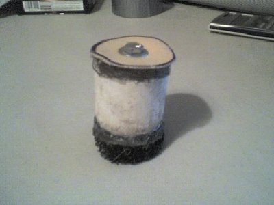 Piston, top is sealing face bottom is bumper.