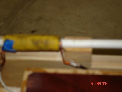 the coil is 2 seprate layers insalated from each other. The wire is 16gauge magnet wire.