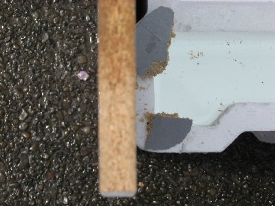 Thickness of the chipboard I was shooting