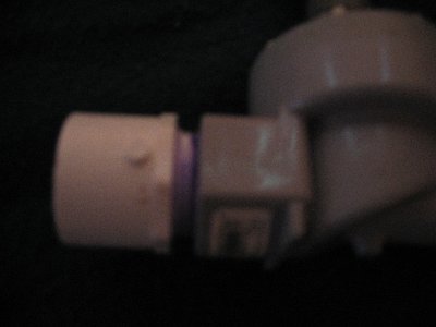 The purple area is technically the only area that would experience pressure.