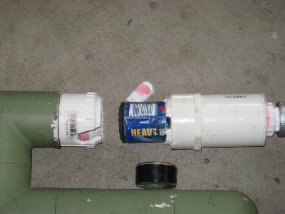 Pilot Setup - This was immediately after firing, I grabbed the camera and gathered the pieces.