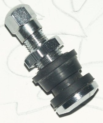 Like a valve from a bicycle, but all steel.