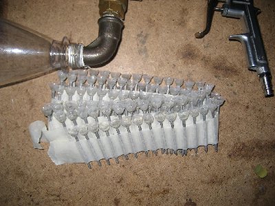 I keep them wrapped in masking tape, to keep track of them :D