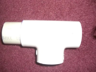 the tee and the piston inside