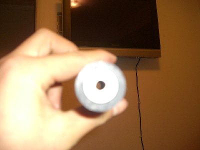the barrel held in with clear epoxy