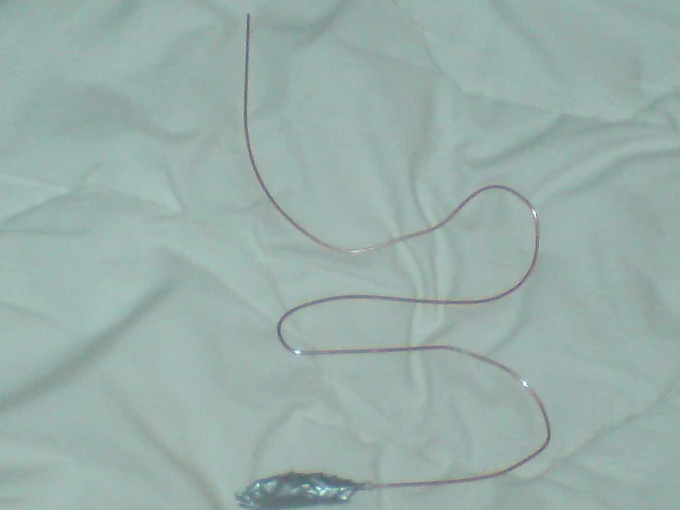 strange effect its a welding rod shot in the snow (it was hard snow)