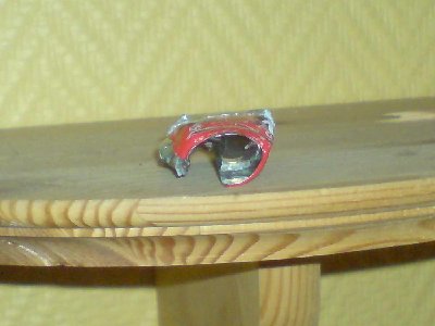 as you can see it hit sideways