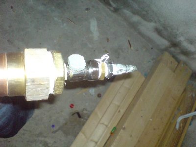 pilot (used a water valve because it has a sieve(?) in there so no dirt and stuff gets in)