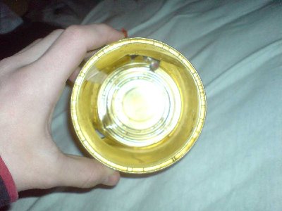 this is the tin can when shot the lid went 20 feet in the air and got cought by the wind!