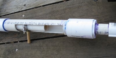 The Breech loader, the barrel seals pretty well (although it's tough to tell) in the modified bushing.