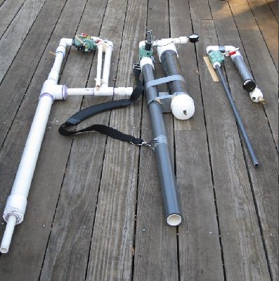 Here are all three of my Pneumatics, the Coaxial, Golf Ball Gun, and a 1/2&amp;quot; gun.