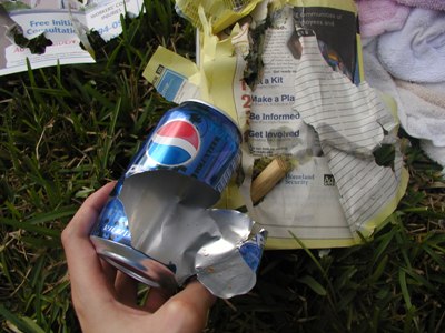 full can,5.5 ft, 80 psi Ammo: wood dowel.