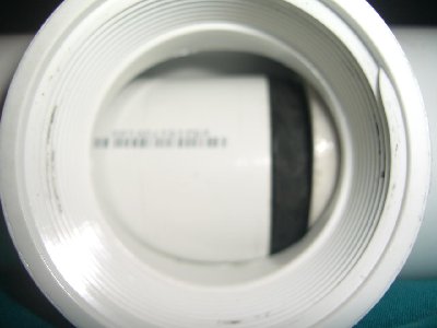 piston sealing against the barrel