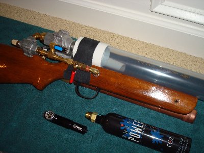 This one's my preferred design - will need to re-work the placement of the blowoff (which triggers the QEV's) to better connect to the gunstock trigger (however i decide to do that).