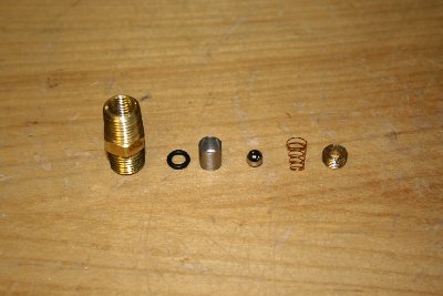Check valve parts.jpg (129.33 KiB) Viewed 5386 times A commercially available check valve with a few mods.