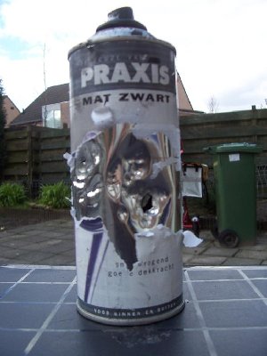 mgvsoverkill006.jpg (50.64 KiB) Viewed 3360 times Damage to spraycan at just under 30 bar..As I said, plastic leightweight bb's have their limitations.Lead bb's would have opened op that can like a...nasty sl*t watching porn...