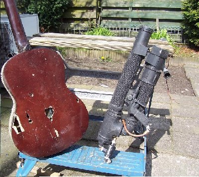 mgvsoverkill005.jpg (111.34 KiB) Viewed 3367 times Now that is damage.Shot clean through an old quitar at 10 bar with my ubercompact 47 mm breakbarrel cannon Overkill<br />It can take 30 bar..I have a love for compact overpowered guns..in case you haven't noticed..