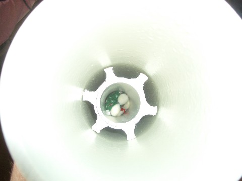 Inside Chamber and Barrel, test ammo included, if it would ever fire. sry flash kindve made it too blinding to see