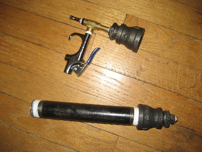 Whole gun in 2 pieces.