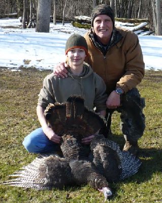 Me and my step dad (went hunting with me for transportation).
