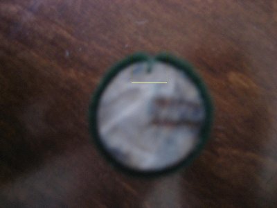 Here is a look at the bottom angle. You can see at the top, the bottom of the equilization cut.