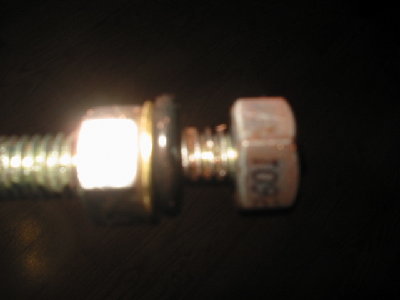 The head of the pump shaft.