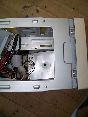 Damage to a old computer:<br />Through the Floppy Disc Reader reader