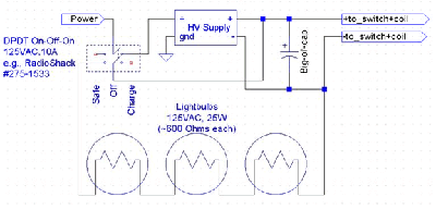 Safer circuit for big-ass capictor